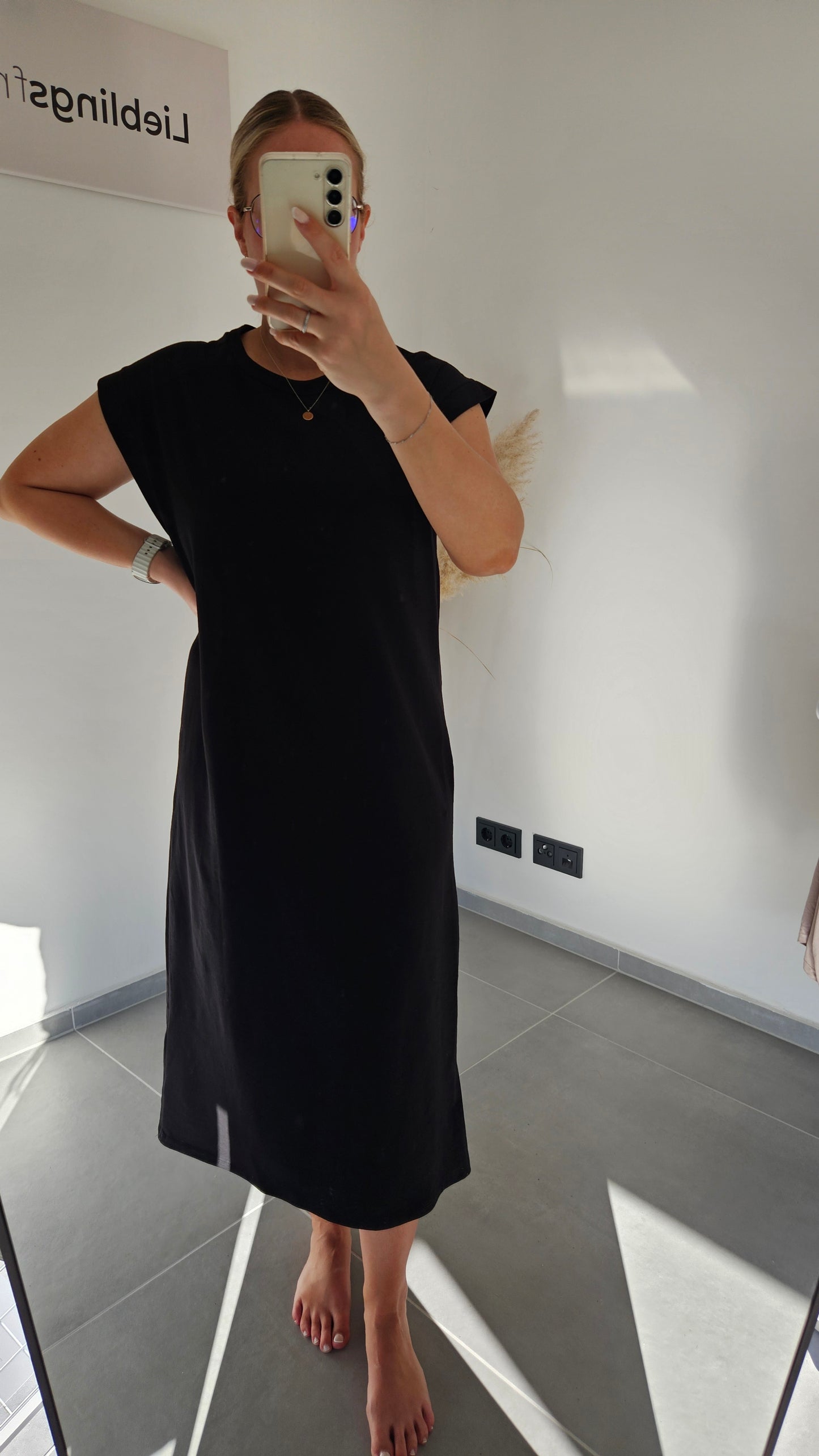 T-Shirt-Kleid Marina schwarz