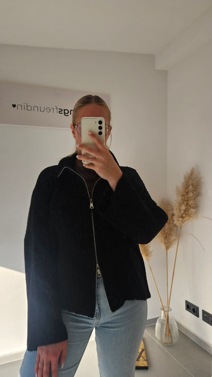Zip - Strickjacke schwarz