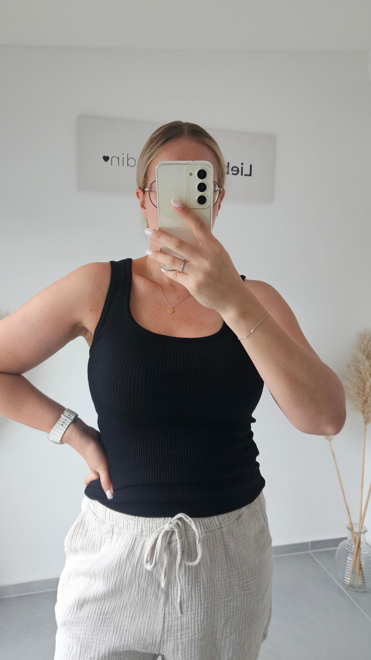Basic Ripptop schwarz