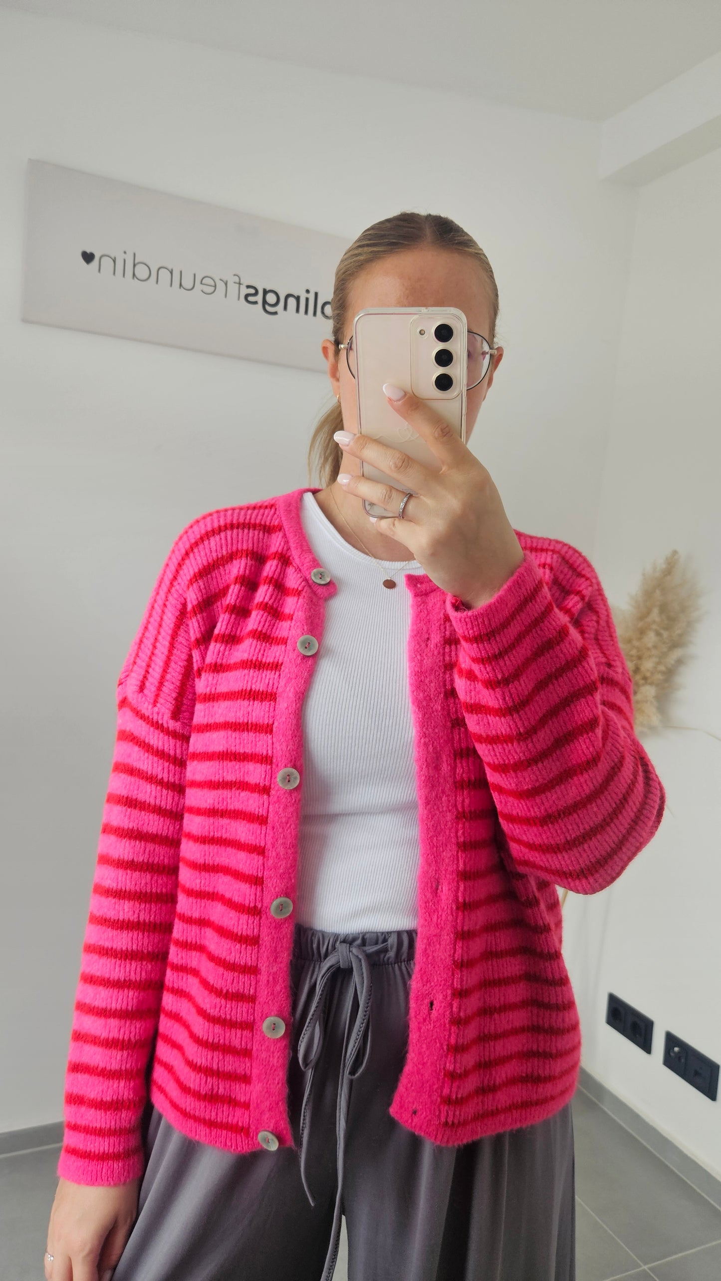 Strickjacke Stella pink